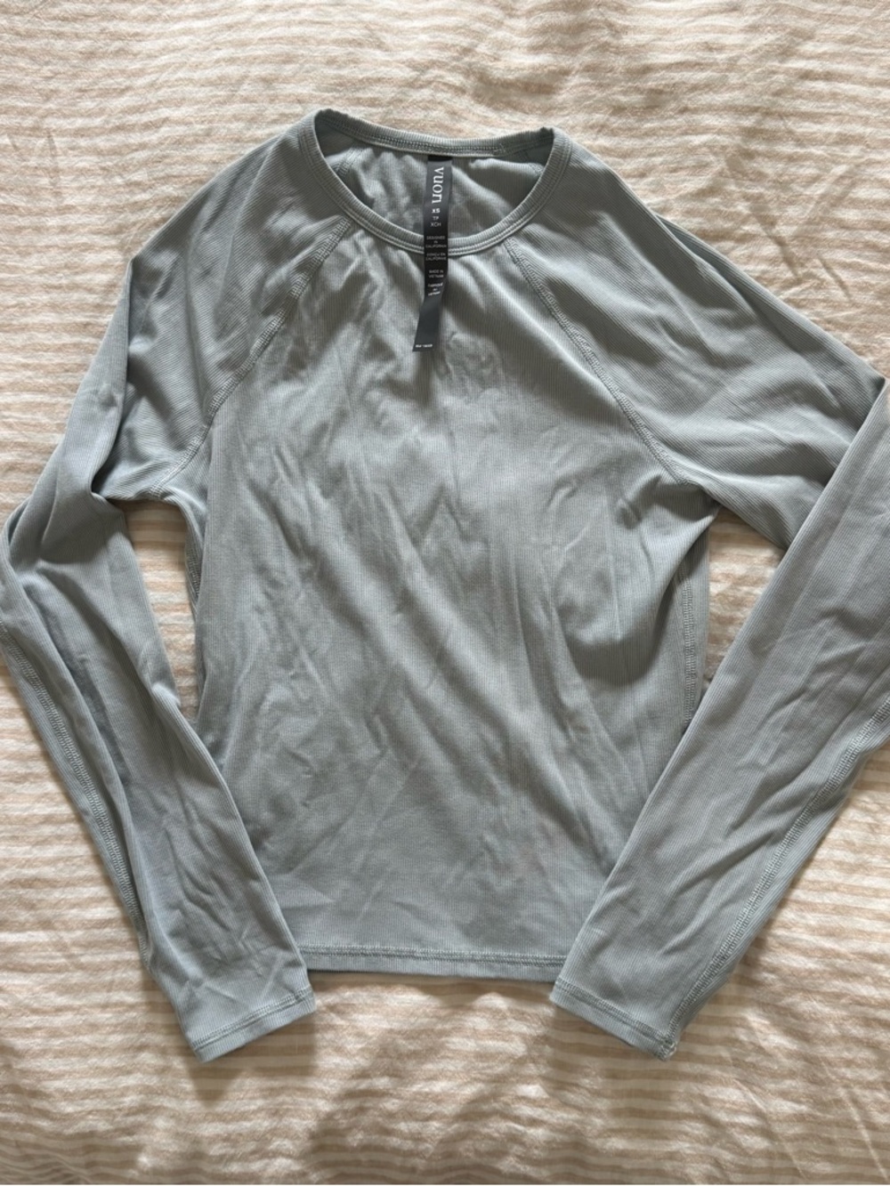 Vuori Blue Haze Long Sleeve Pose Crew Top